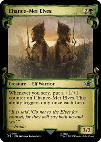 Chance-Met Elves (Showcase Scrolls), Universes Beyond: The Lord of the Rings: Tales of Middle-earth
