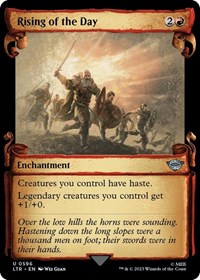 Rising of the Day (Showcase Scrolls), Universes Beyond: The Lord of the Rings: Tales of Middle-earth