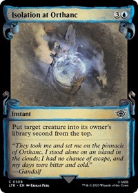 Isolation at Orthanc (Showcase Scrolls), Universes Beyond: The Lord of the Rings: Tales of Middle-earth
