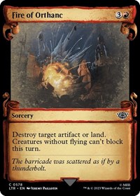 Fire of Orthanc (Showcase Scrolls), Universes Beyond: The Lord of the Rings: Tales of Middle-earth