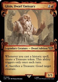 Gloin, Dwarf Emissary (Showcase Scrolls), Universes Beyond: The Lord of the Rings: Tales of Middle-earth