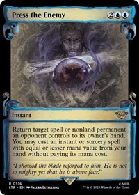 Press the Enemy (Showcase Scrolls), Universes Beyond: The Lord of the Rings: Tales of Middle-earth