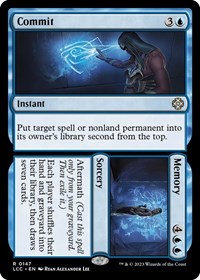 Commit // Memory, Commander: The Lost Caverns of Ixalan