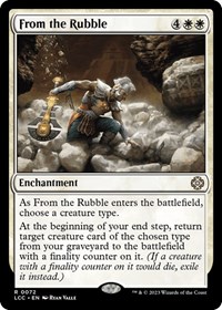 From the Rubble, Commander: The Lost Caverns of Ixalan