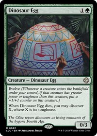 Dinosaur Egg, Commander: The Lost Caverns of Ixalan