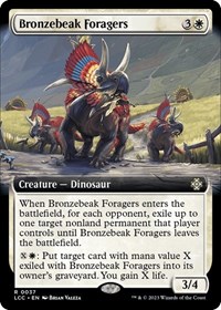 Bronzebeak Foragers (Extended Art), Commander: The Lost Caverns of Ixalan