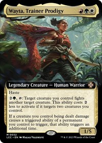 Wayta, Trainer Prodigy (Extended Art), Commander: The Lost Caverns of Ixalan