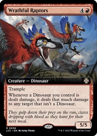 Wrathful Raptors (Extended Art), Commander: The Lost Caverns of Ixalan