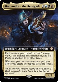 Don Andres, the Renegade (Extended Art), Commander: The Lost Caverns of Ixalan