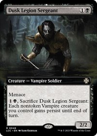 Dusk Legion Sergeant (Extended Art), Commander: The Lost Caverns of Ixalan