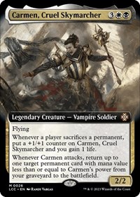 Carmen, Cruel Skymarcher (Extended Art), Commander: The Lost Caverns of Ixalan