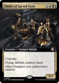 Order of Sacred Dusk (Extended Art), Commander: The Lost Caverns of Ixalan