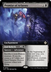 Promise of Aclazotz (Extended Art), Commander: The Lost Caverns of Ixalan