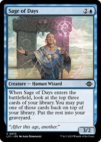 Sage of Days, The Lost Caverns of Ixalan
