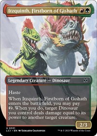 Itzquinth, Firstborn of Gishath (Borderless), The Lost Caverns of Ixalan