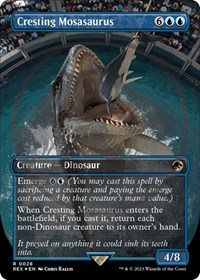 Cresting Mosasaurus (Borderless) (Emblem), Universes Beyond: Jurassic World Collection