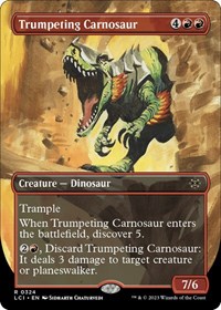 Trumpeting Carnosaur (Borderless), The Lost Caverns of Ixalan