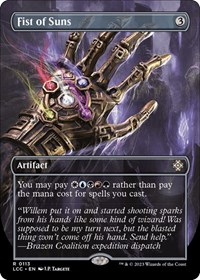 Fist of Suns (Borderless), Commander: The Lost Caverns of Ixalan