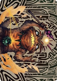 Zoyowa Lava-Tongue Art Card (Gold-Stamped Signature), Art Series: The Lost Caverns of Ixalan