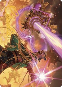 Cosmium Blast Art Card (Gold-Stamped Signature), Art Series: The Lost Caverns of Ixalan