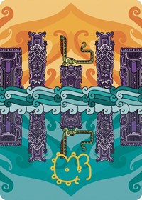 Echoing Deeps Art Card (Gold-Stamped Signature), Art Series: The Lost Caverns of Ixalan