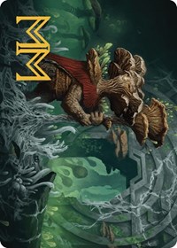 Tendril of the Mycotyrant Art Card (Gold-Stamped Signature), Art Series: The Lost Caverns of Ixalan