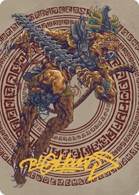 Sovereign Okinec Ahau Art Card (Gold-Stamped Signature), Art Series: The Lost Caverns of Ixalan