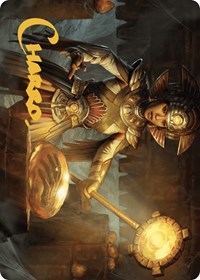 Curator of Sun's Creation Art Card (Gold-Stamped Signature), Art Series: The Lost Caverns of Ixalan