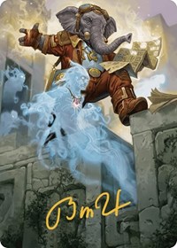 Quintorius Kand Art Card (37/81) (Gold-Stamped Signature), Art Series: The Lost Caverns of Ixalan