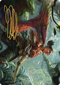 Wayta, Trainer Prodigy Art Card (Gold-Stamped Signature), Art Series: The Lost Caverns of Ixalan