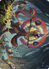Sunfrill Imitator Art Card (Gold-Stamped Signature), Art Series: The Lost Caverns of Ixalan