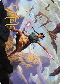 Warden of the Inner Sky Art Card (Gold-Stamped Signature), Art Series: The Lost Caverns of Ixalan