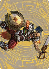 Inti, Seneschal of the Sun Art Card (Gold-Stamped Signature), Art Series: The Lost Caverns of Ixalan
