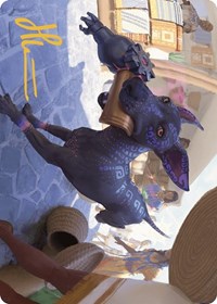 Mischievous Pup Art Card (Gold-Stamped Signature), Art Series: The Lost Caverns of Ixalan