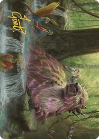 Basking Capybara Art Card (Gold-Stamped Signature), Art Series: The Lost Caverns of Ixalan