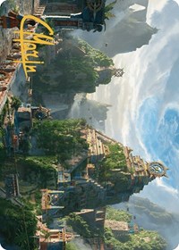 Clifftop Retreat Art Card (Gold-Stamped Signature), Art Series: The Lost Caverns of Ixalan