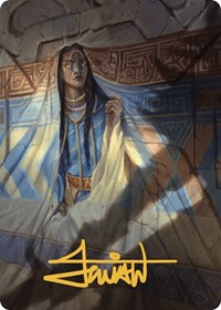 Whispersilk Cloak Art Card (Gold-Stamped Signature), Art Series: The Lost Caverns of Ixalan