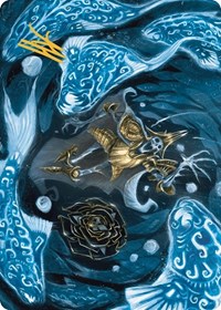 Eaten by Piranhas Art Card (Gold-Stamped Signature), Art Series: The Lost Caverns of Ixalan