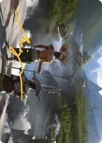 Glimpse the Core Art Card (Gold-Stamped Signature), Art Series: The Lost Caverns of Ixalan