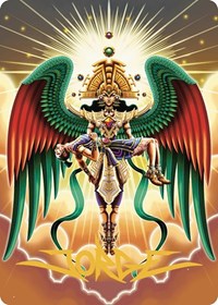 Resplendent Angel Art Card (59/81) (Gold-Stamped Signature), Art Series: The Lost Caverns of Ixalan