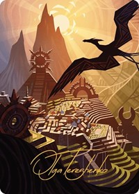 Plains Art Card (Gold-Stamped Signature), Art Series: The Lost Caverns of Ixalan