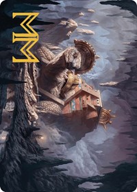 Bedrock Tortoise Art Card (Gold-Stamped Signature), Art Series: The Lost Caverns of Ixalan