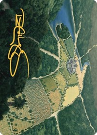 Restless Prairie Art Card (Gold-Stamped Signature), Art Series: The Lost Caverns of Ixalan