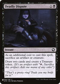 Deadly Dispute, The List Reprints