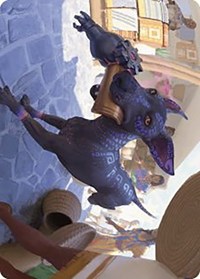 Mischievous Pup Art Card, Art Series: The Lost Caverns of Ixalan