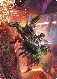 Triumphant Chomp Art Card, Art Series: The Lost Caverns of Ixalan