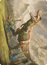 Ghalta, Stampede Tyrant Art Card, Art Series: The Lost Caverns of Ixalan