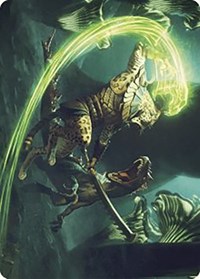 Contest of Claws Art Card, Art Series: The Lost Caverns of Ixalan