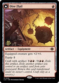 Dire Flail, Prerelease Cards