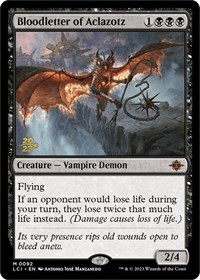 Bloodletter of Aclazotz, Prerelease Cards